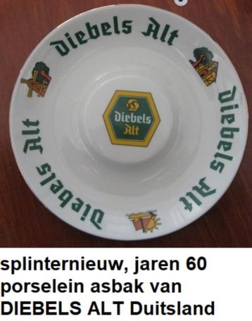 DIEBELS ALT, splinternieuwe jaren 60 porseleinen asbak beschikbaar voor biedingen