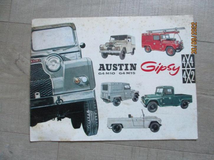 Austin Gipsy Oldtimer folders +/- 1962  SALE !!, Boeken, Auto's | Folders en Tijdschriften, Zo goed als nieuw, Overige merken