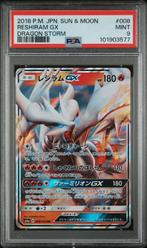 #008 RESHIRAM GX PSA 9, Ophalen of Verzenden, Nieuw, Losse kaart, Foil