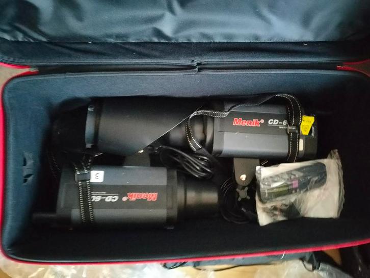 Menik/Bresser Studio Flitsset 600 watt, Audio, Tv en Foto, Fotografie | Fotostudio en Toebehoren, Lamp of Flitsset, Ophalen