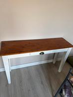 Landelijke Sidetable met Lade, Huis en Inrichting, Tafels | Sidetables, Ophalen, Gebruikt, 100 tot 150 cm, Grenenhout