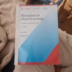 Deception in Clinical Settings - L.I. Tucha (2019-2020), Boeken, Ophalen of Verzenden, Gelezen, Klinische psychologie, L.I. Tucha