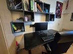 bureau zwart ikea BEKANT 160 x 80, Huis en Inrichting, Bureaus, Ophalen, Zo goed als nieuw, Bureau