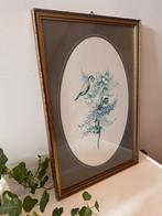 Vintage prent in oude lijst, Antiek en Kunst, Kunst | Schilderijen | Klassiek, Ophalen of Verzenden