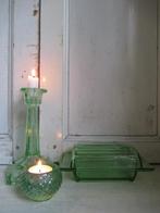 ~ oude glazen botervloot, bricbracbrocante ~, Ophalen of Verzenden