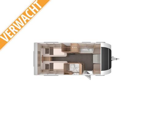 Knaus Sudwind 60 Years 540 EU Enkele Bedden, Caravans en Kamperen, Caravans, Bedrijf, tot en met 3, 1250 - 1500 kg, Treinzit, Knaus