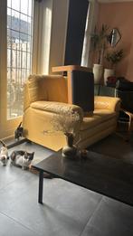 Gratis Chillbank - Geel - Wie o wie?, Huis en Inrichting, Ophalen, Gebruikt, Driepersoons, Rechte bank