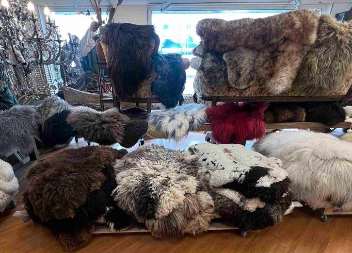 Schapenvachten diverse maten Luxe modellen, Huis en Inrichting, Stoffering | Tapijten en Kleden, Gebruikt, 150 tot 200 cm, Rechthoekig
