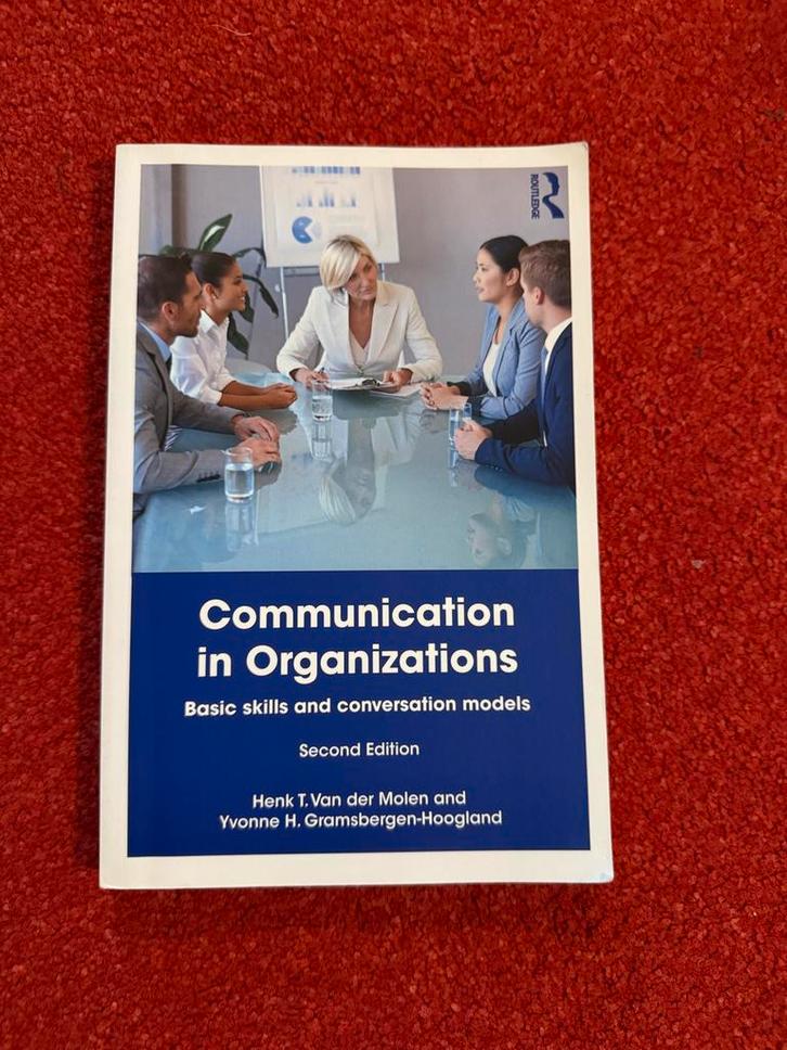 Communication in Organizations - Henk T. Van der Molen, Boeken, Studieboeken en Cursussen, Zo goed als nieuw, HBO, Alpha, Ophalen of Verzenden