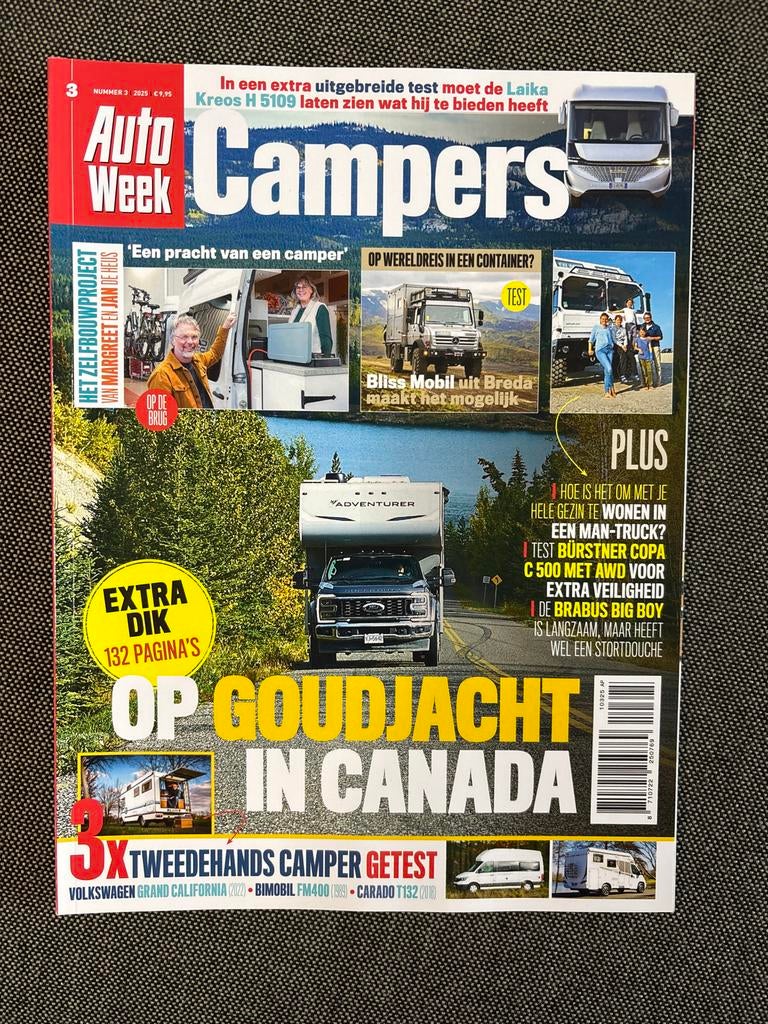 AutoWeek Campers - Op Goudjacht in Canada, Boeken, Tijdschriften en Kranten, Ophalen of Verzenden, Nieuw, Glossy