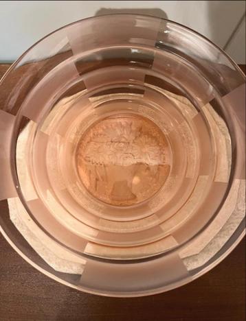 Vintage Art deco Glazen Schaal Verreriers de Scailmont beschikbaar voor biedingen