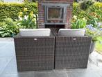 2 x  lounge fauteuil + tafel, Tuin en Terras, Gebruikt, Loungeset, Stoel, Ophalen