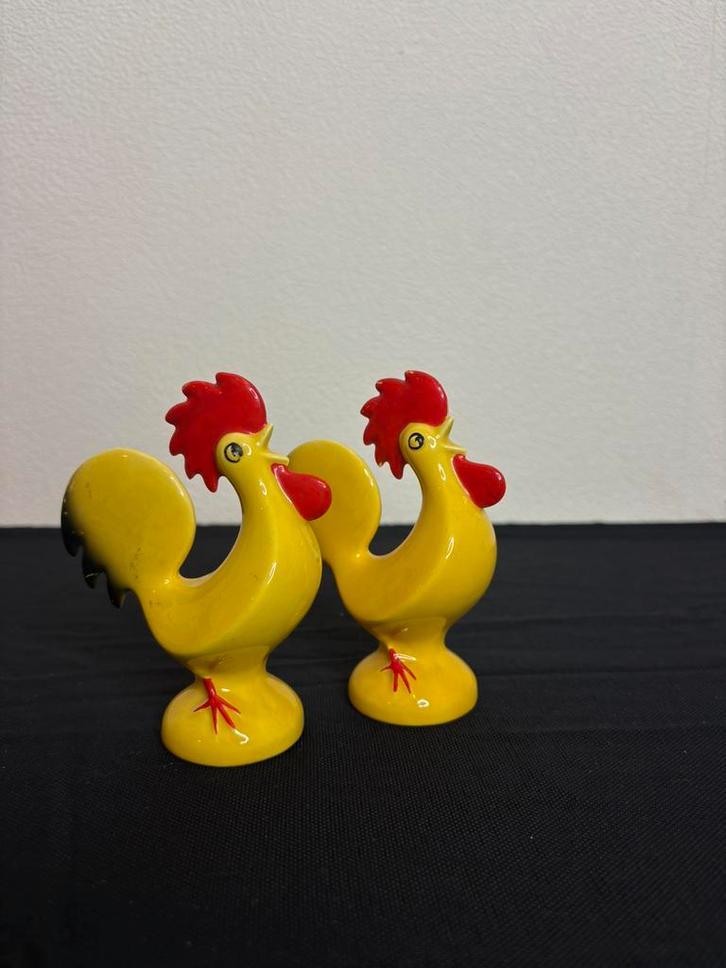 Goebel hanen set West Germany - jaren 60 vintage, Antiek en Kunst, Antiek | Porselein, Ophalen of Verzenden