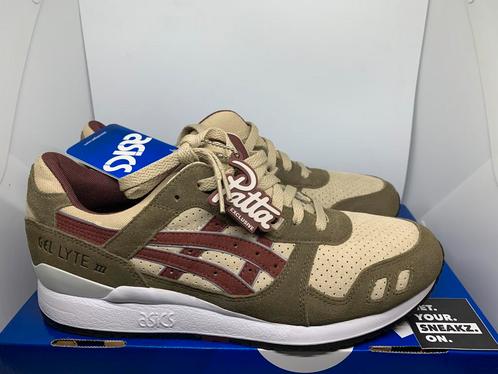 Asics x Patta Gel-lyte lll mt 42.5 / 43.5 & 44 prime woei, Kleding | Heren, Schoenen, Nieuw, Sneakers of Gympen, Overige kleuren