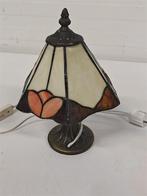 A6990 Tifanny Tafellamp, Huis en Inrichting, Ophalen of Verzenden, Gebruikt, Metaal, 75 cm of meer