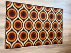 Retro jaren 70 stijl vloerkleed / mat, Huis en Inrichting, Stoffering | Tapijten en Kleden, 100 tot 150 cm, Zo goed als nieuw