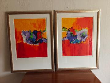 abstracte twee luik beschikbaar voor biedingen