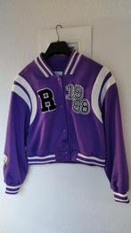 Paars Bershka Rugby Jasje - Maat M, Kleding | Dames, Maat 38/40 (M), Paars, Zo goed als nieuw, Jasje