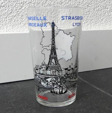 Frankrijk vintage glas oud Paris Reims Bordeaux Lyon Marseil beschikbaar voor biedingen
