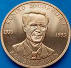 Penning Koning Boudewijn I 1930 1993 - In Memoriam, Postzegels en Munten, Penningen en Medailles, Verzenden, Brons, Buitenland