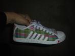 s22) groen roze geruit k-swiss w's7 sneakers 37 24,5 cm, Groen, K-swiss, Ophalen of Verzenden, Zo goed als nieuw