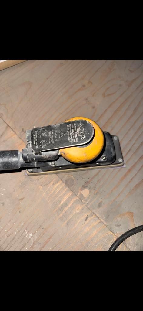 Mirka OS383CV Vlakschuurmachine - Pneumatisch, Doe-het-zelf en Verbouw, Gereedschap | Schuurmachines, Gebruikt, Vlakschuurmachine