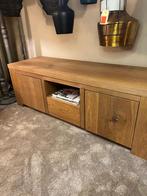 NIEUW: TV-meubel eiken, Ophalen, 100 tot 150 cm, Eikenhout, Nieuw