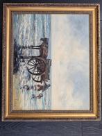 Schilderij Schelpenvisser L. Scheen, Daleman Lijstenmakerij, Verzenden