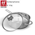 Zwilling Pan 24cm met deksel, Huis en Inrichting, Keuken | Potten en Pannen, Ophalen of Verzenden, Nieuw, Rvs, Koekenpan of Braadpan