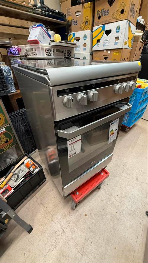 inventum vfg5020GRVS rvs oven gasfornuis 50cm, Witgoed en Apparatuur, Ovens, Zo goed als nieuw, Oven, 60 cm of meer, 45 tot 60 cm