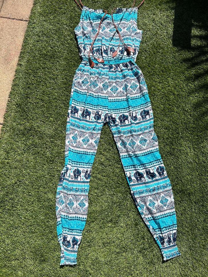 Vrolijke jumpsuit maat S/M, Kleding | Dames, Jumpsuits, Nieuw, Maat 38/40 (M), Blauw, Ophalen of Verzenden