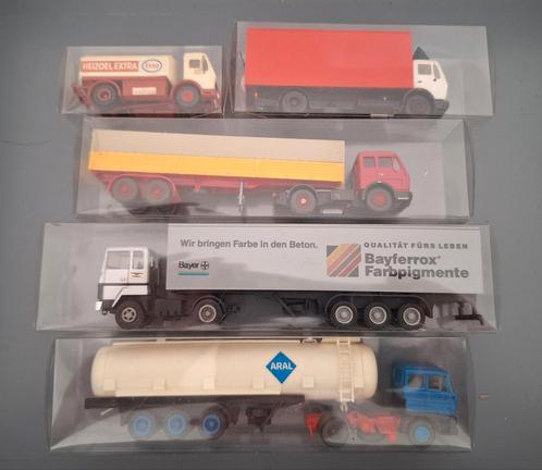 1:87 Trucks - 5 Stuks - in Verpakking, Hobby en Vrije tijd, Modelauto's | 1:87, Nieuw, Bus of Vrachtwagen, Wiking, Ophalen of Verzenden