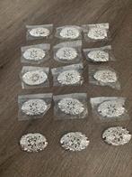 Partij 15 stuks zilverkleurige broches, Sieraden, Tassen en Uiterlijk, Broches, Ophalen of Verzenden, Nieuw, Zilver, Overige materialen