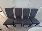 Grijze Eettafel stoelen set van 4, Ophalen of Verzenden, Gebruikt