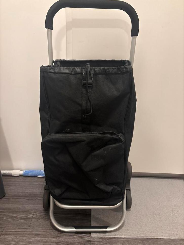 Boodschappentrolley - Gebruikt, Huis en Inrichting, Emmers, Gebruikt, Aluminium, Met deksel, Ophalen