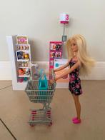 Barbie Supermarkt met Kassa & Winkelwagen, Ophalen of Verzenden, Gebruikt, Meisje