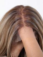 Prachtige lace-wig blond/bruin 28 inch. Nog 1 over!, Sieraden, Tassen en Uiterlijk, Uiterlijk | Haarverzorging, Ophalen of Verzenden