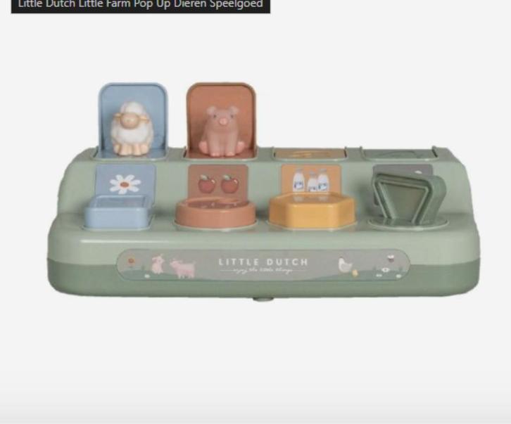 Little dutch pop-up van 22 voor 10 (schaap defect), Kinderen en Baby's, Speelgoed | Babyspeelgoed, Zo goed als nieuw, Overige typen