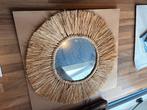 Spiegel met riet - Xenos, Huis en Inrichting, Woonaccessoires | Spiegels, Ophalen, Minder dan 50 cm, Rond, Nieuw