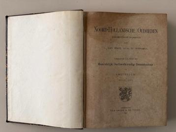 antieke boeken "Noord-Hollandsche Oudheden" beschikbaar voor biedingen