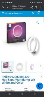 Philips Hue Sana Wandlamp - Wit en Zwart, Ophalen of Verzenden, Nieuw, Kunststof, Modern