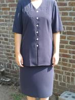 Donkerblauw mantelpakje Frank Walder, maat 38, Kleding | Dames, Maat 38/40 (M), Blauw, Ophalen of Verzenden, Zo goed als nieuw