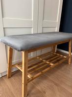 Mooi houten halbankje / voetenbankje, Ophalen, Minder dan 50 cm, 75 tot 100 cm, Zo goed als nieuw