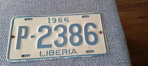 Originele gebruikte kentekenplaat van Liberia  West-Afrika, Verzamelen, Automerken, Motoren en Formule 1, Gebruikt, Auto's, Ophalen of Verzenden
