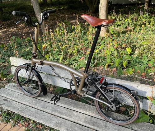 Brompton P-Line 12 versnellingen - kleur Bronze Anodized, Fietsen en Brommers, Fietsen | Vouwfietsen, Nieuw, Brompton, 16 tot 18 inch