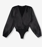 Prachtige satijnen body van Alix The Label    maat S   ZGAN, Alix the label, Verzenden, Zwart, Zo goed als nieuw