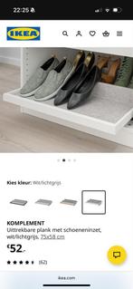 Uittrekbare plank met schoeneninzet ikea, Met plank(en), Kunststof, Zo goed als nieuw, Minder dan 100 cm