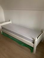 1 persoons bed met matras 2x, Ophalen, Verstelbaar, 90 cm, Eenpersoons