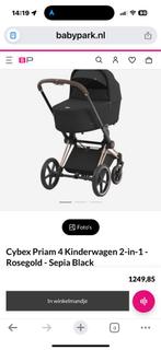 Cybex combi-kinderwagen  zwart/rose gold, Gebruikt, Combiwagen, Met reiswieg, Ophalen