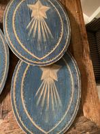 Antieke kerk vaandels schilden hout religieus franrijk, Antiek en Kunst, Ophalen of Verzenden